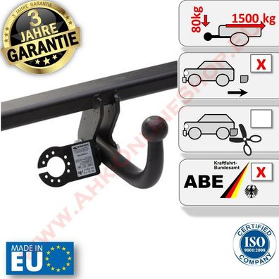 AHK Mercedes-Benz B-Klasse W 246 ab 2011 Anhängerkupplung AHZV Neu