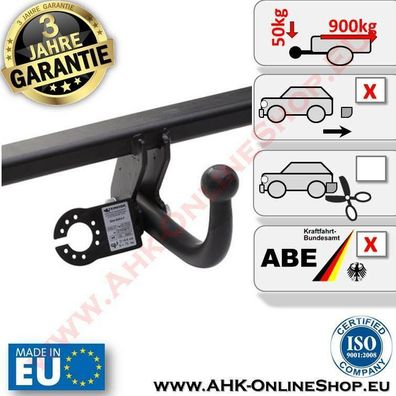 AHK Fiat Uno Bj. 1983-2002 Schrägheck Anhängerkupplung AHZV Neu