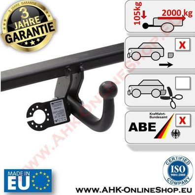 AHK Jeep Compass (MK49) Bj. 2006-2011 Anhängerkupplung AHZV Neu