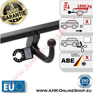 AHK Saab 9-5 Bj. 1997-07.2010 Stufenheck Anhängerkupplung AHZV Neu
