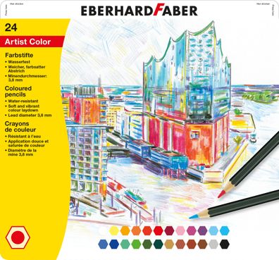 Eberhard Faber Farbstift 24er Blechetui 516124