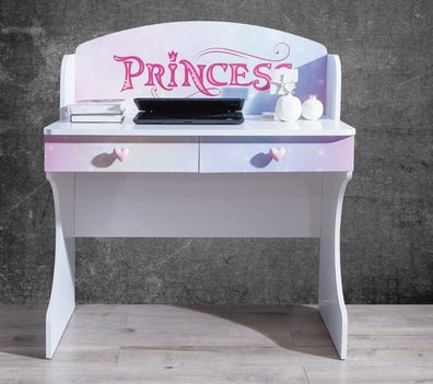 NEU Jugendzimmer Schreibtisch Palina in weiß Prinzessin Regenbogen Mädchenzimmer TOP