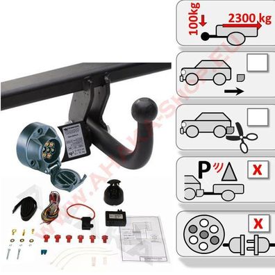 AHK Opel Antara 2007-2015 Anhängerkupplung mit ES7 EPH Einparkhilfe Abschaltung
