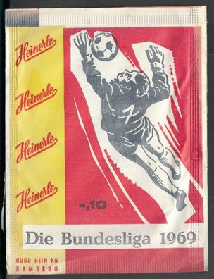 Heinerle Fußball Bundesliga 1969 * 1 ungeöffnete Tüte 1969 (1/1-)