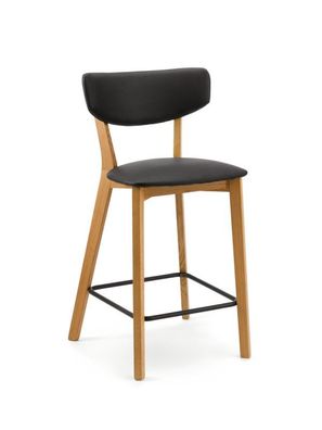 Design Hocker Tresenhocker Lea 2 Gestell Holz Kunstleder