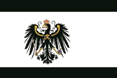 Aufkleber Fahne Flagge Preussen Königreich in verschiedene Größen