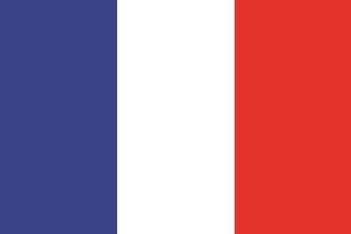 Aufkleber Fahne Flagge Frankreich in verschiedene Größen