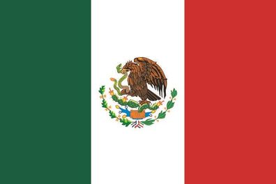 Aufkleber Fahne Flagge Mexiko in verschiedene Größen