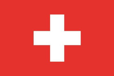 Aufkleber Fahne Flagge Schweiz in verschiedene Größen