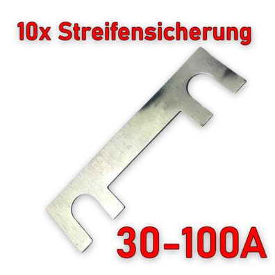 10x MTA Streifensicherung 30-100A (Auswahl)