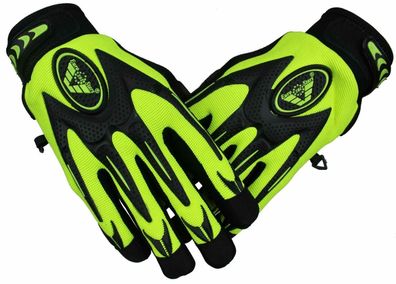 Moto Cross Handschuhe MX Motorrad Mountainbike DH MTB Cross Biker Gloves Neon