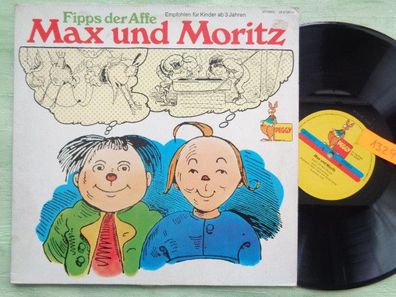 LP Paradiso Peggy Wilhelm Busch Max und Moritz Fipps der Affe Hans Paetsch Hörspiel