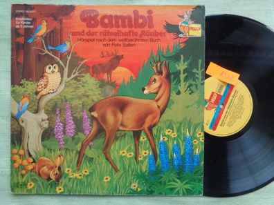 LP Peggy Bambi + der rätselhafte Räuber Bambis Kinder Felix Salten Hörspiel