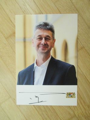 Bayern Staatsminister Freie Wähler Prof. Dr. Michael Piazolo - handsign. Autogramm!!!