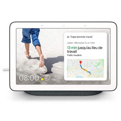 Google Home Nest Hubsmart Smart Speaker mit Display Sprachassistent anthrazit