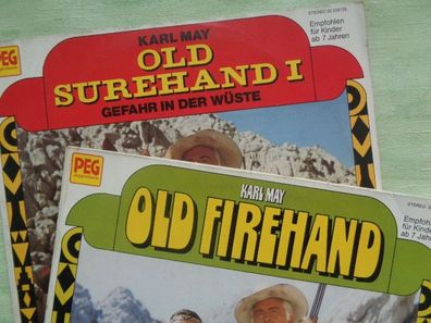 LP PEG Paradiso Karl May Old Firehand Old Surehand Gefahr in der Wüste Straas Folken