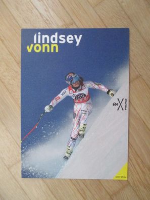 Skilegende Lindsey Vonn - Autogrammkarte ohne Unterschrift!!!