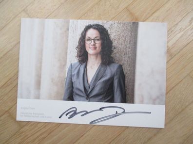 Hessen Ministerin Die Grünen Angela Dorn - handsigniertes Autogramm!!!