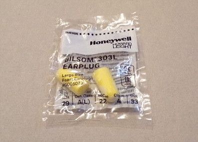 Honeywell BILSOM 303L Ohrstöpsel Ohrenschutz Gehörschutz 1 Paar