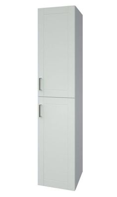 Badezimmer - Hochschrank Tumkur 07, Farbe: Weiß glänzend ? 160 x 35 x 35 cm (H x