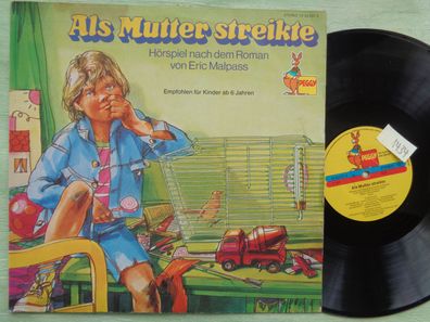 LP Peggy Als Mutter streikte Eric Malpass Hörspiel Vinyl Peter Folken