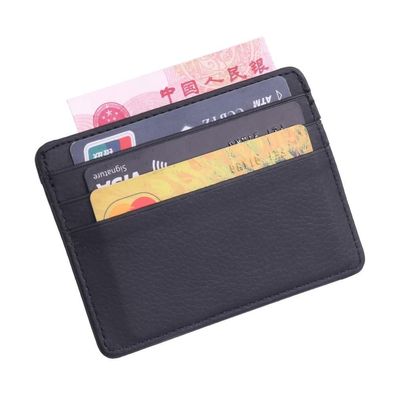 Langlebige schlanke einfache Reise Lichee Leder Bank Business ID-Karte, Brieftasche