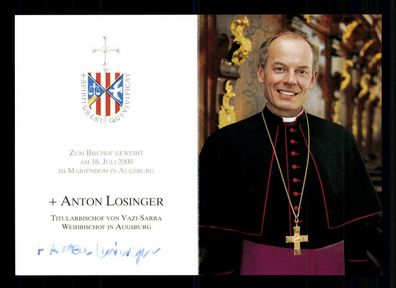 Anton Losinger Weihbischof von Augsburg Original Signiert # BC 179767