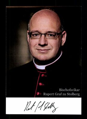Rupert Graf zu Stolberg Weihbischof von München Original Signiert # BC 180100