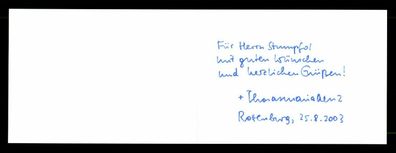 Thomas Maria Renz Weihbischof Rottenburg Stuttgart Original Signiert # G 33861
