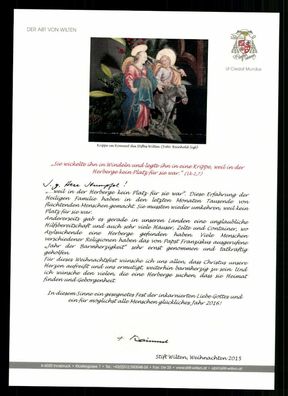 Raimund Schreier Abt von Stift Wilten Original Signiert # G 34306