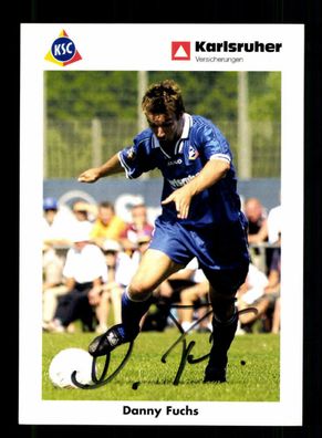 Danny Fuchs Autogrammkarte Karlsruher SC 2001-02 Original Signiert
