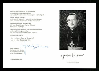 Gerhard Pieschl Weihbischof in Limburg Original Signiert # BC 181153