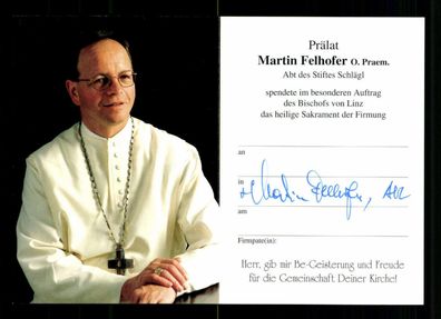 Martin Felhofer OPraem Abt der Prämonstratenserstiftes Oberösterreich #BC 181317