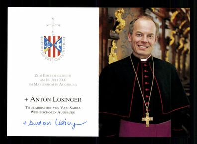 Anton Losinger Weihbischof von Augsburg Original Signiert # BC 179768