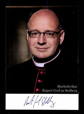 Rupert Graf zu Stolberg Weihbischof von München Original Signiert # BC 180098