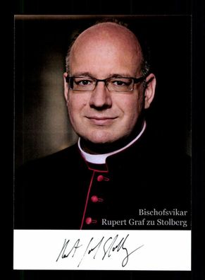Rupert Graf zu Stolberg Weihbischof von München Original Signiert # BC 180099