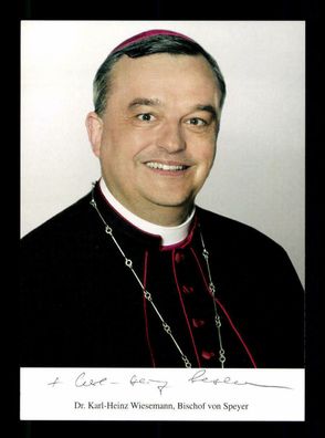 Karl Heinz Wiesemann Bischof von Speyer Original Signiert # BC 180300