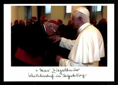 Max Ziegelbauer 1923-2016 Weihbischof von Augsburg Foto Signiert # BC G 33487