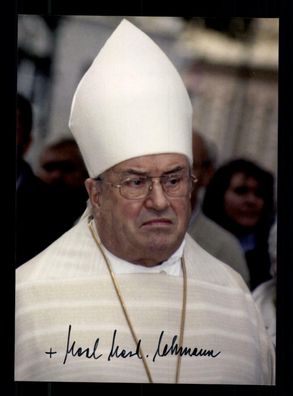 Karl Kardinal Lehmann 1936-2018 Bischof Mainz Foto Original Signiert # G 33541
