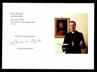 Giovanni Lajolo Kurienkardinal Autogrammkarte Original Signiert # BC G 33629