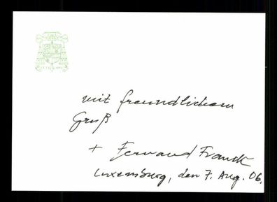 Fernand Franck Erzbischof von Luxemburg Original Signiert # G 33731
