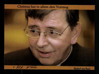 Kurt Kardinal Koch Bischof von Basel Original Signiert # BC 180439