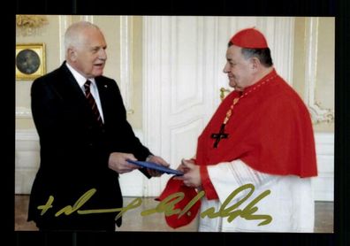 Dominik Kardinal Duka OP Erzbischof von Prag Original Signiert # BC 180478