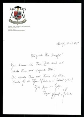 Eduard Fischnaller Abt Kloster Neustift Italien Original Signiert # BC G 34185