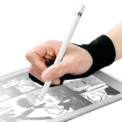 Antifouling-Zwei-Finger-Handschuh für Künstler-Zeichenstift-Grafik-Tablet-Pad