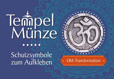 Tempelmünze OM versilbert Lichttaler Schutzsymbol Glücksmünze Taler Talisman