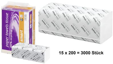 Handtuchpapier Smart, 240 x 230 mm, VFalz, 276490 Krepp-Papier. NEU unbenutzt unbesch