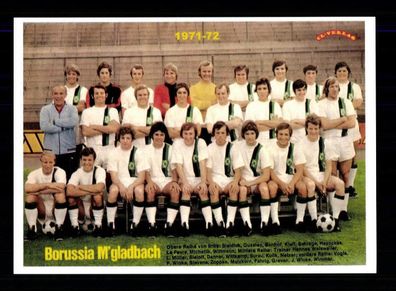 Borussia Mönchengladbach Mannschaftskarte 1971-72