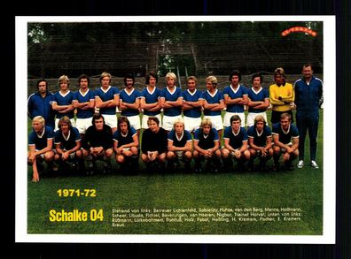 FC Schalke 04 Mannschaftskarte 1971-72