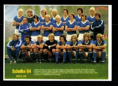 FC Schalke 04 Mannschaftskarte 1972-73